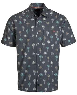 Salt Life Men's Palm Solo Print Short-Sleeve Button-Up Shirt