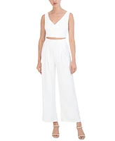 Bcbg New York Women's Surplice-Neck Crop Top