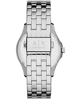 A|X Armani Exchange Women's Three-Hand Silver-Tone Stainless Steel Watch 36mm - Silver