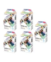 Fujifilm Instax Mini Mermaid Tail Film, Glitter Styles (10 Exposures) 5-Pack