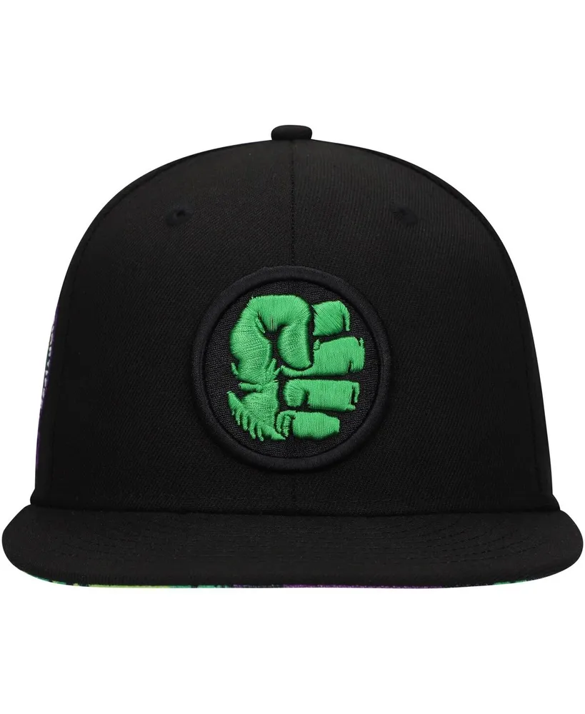 Men's Black The Hulk Marvel 60th Anniversary Snapback Hat