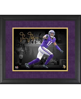 Justin Jefferson Minnesota Vikings Facsimile Signature Framed 11" x 14" Spotlight Photograph