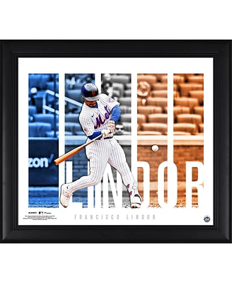 Francisco Lindor New York Mets Unsigned Framed 15" x 17" Player Panel Collage