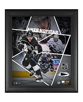 Anze Kopitar Los Angeles Kings Framed 15'' x 17'' Impact Player Collage with a Piece of Game-Used Puck - Limited Edition of 500