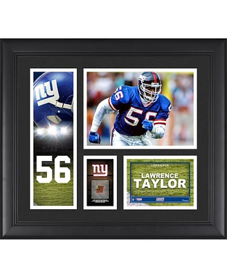 Lawrence Taylor New York Giants Framed 15" x 17" Player Collage with a Piece of Game-Used Football
