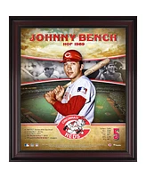 Johnny Bench Cincinnati Reds Framed 15" x 17" Hall of Fame Career Profile