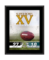 Las Vegas Raiders vs. Philadelphia Eagles Super Bowl Xv 10.5" x 13" Sublimated Plaque