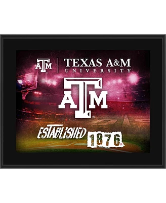 Texas A&M Aggies 10.5" x 13" Sublimated Horizontal Team Logo Plaque