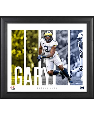 Rashan Gary Michigan Wolverines Framed 15" x 17" Player Panel Collage