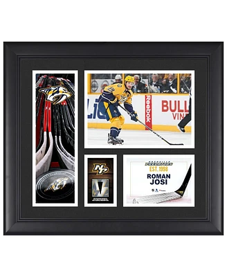 Roman Josi Nashville Predators Framed 15" x 17" Player Collage with a Piece of Game-Used Puck