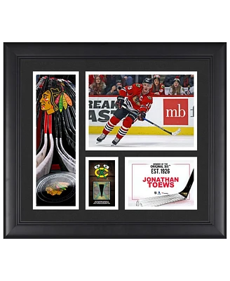 Jonathan Toews Chicago Blackhawks Framed 15" x 17" Player Collage with a Piece of Game-Used Puck