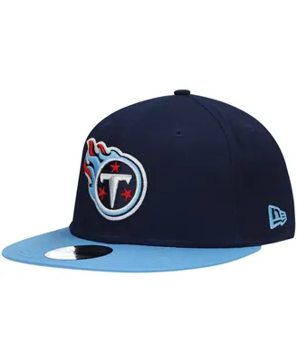 Men's New Era Navy, Light Blue Tennessee Titans Basic 9FIFTY Adjustable Snapback Hat