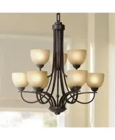 Franklin Iron Works Italian Bronze Chandelier