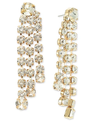 I.n.c. International Concepts Gold-Tone Crystal Layered Drop Earrings, Created for Macy's