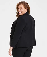 Kasper Plus Two-Button Blazer