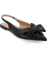 Journee Collection Women's Sabbrina Tru Comfort Foam Sling Back Pointed Toe Flats