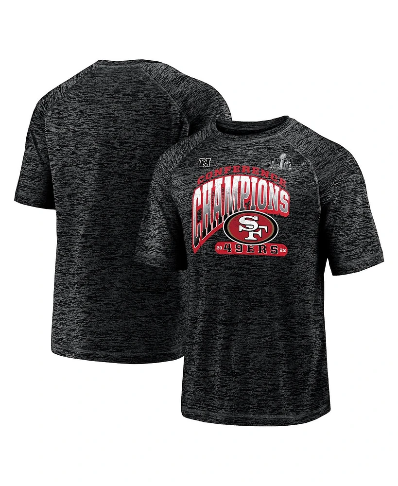 Men's Fanatics Black San Francisco 49ers 2023 Nfc Champions Hail Mary T-shirt