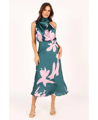 Anabelle Halter Neck Midi Dress