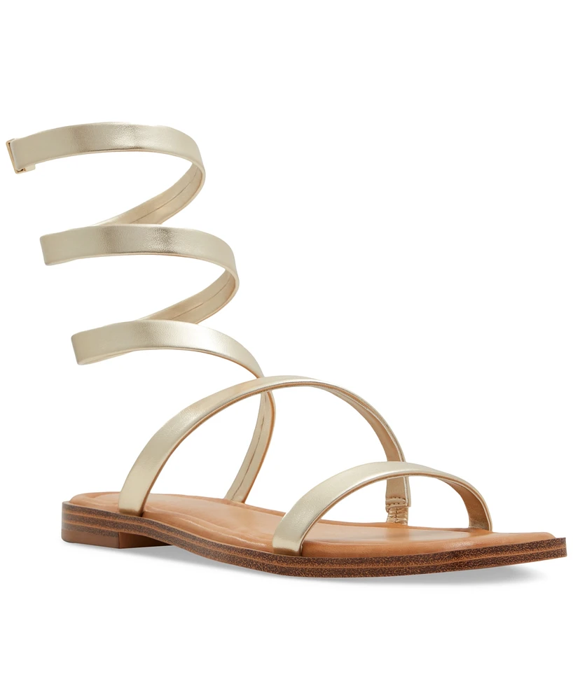 Aldo Women's Spinella Strappy Ankle-Wrap Flat Sandals