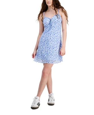 Hippie Rose Juniors' Mesh Mini Dress