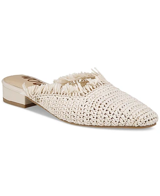 Sam Edelman Women's Reeta Fringe Raffia Flat Mules