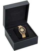 Versace Women's Swiss Gold Ion Plated Mesh Bracelet Watch 36mm