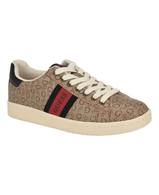 Guess Men's Lomynz Branded Lace Up Fashion Sneakers