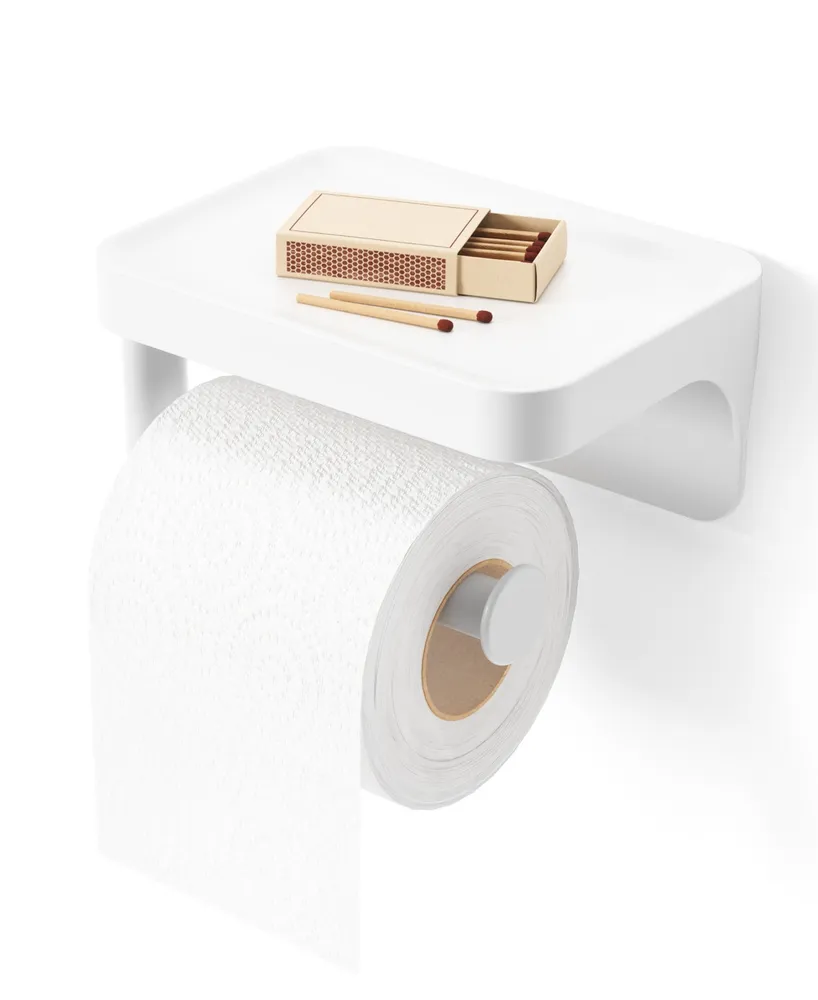 Umbra Flex Adhesive Toilet Paper Holder Shelf