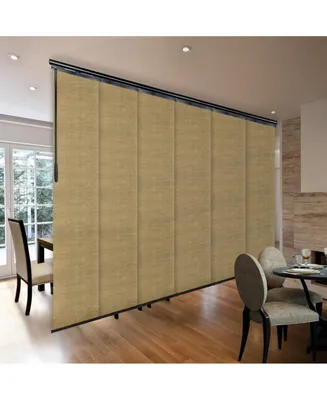 Canary 6-Panel Single Rail Panel Track Extendable Blind 70"-130"W x 94"H, width 23.5"