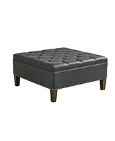 Lindsey Tufted Square Cocktail Ottoman