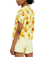 Disney Juniors' Winnie The Pooh Graphic Crewneck T-Shirt