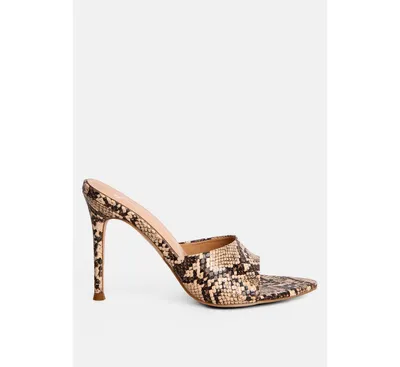 Womens Yule Ball Patent Faux Leather High Heel Sandals