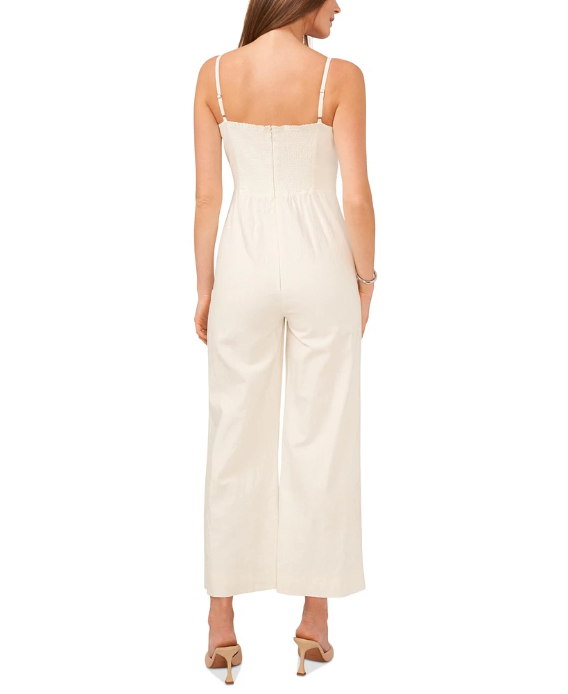 1.state Women's Square-Neck Sleeveless Jumpsuit