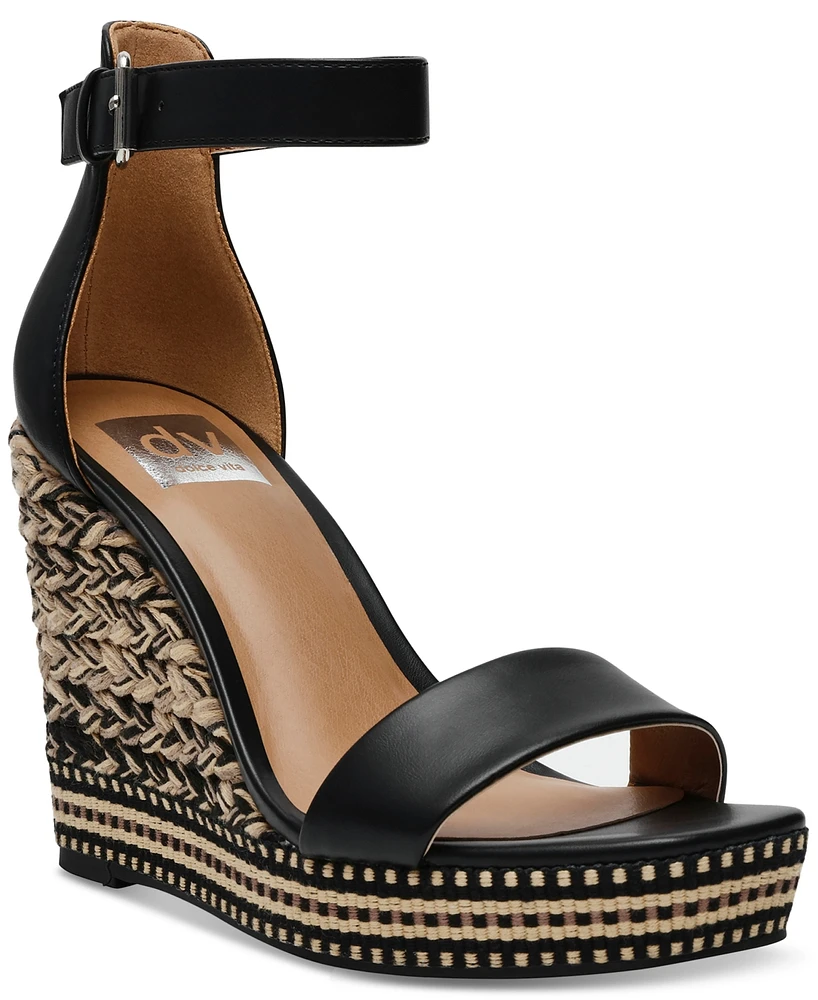 Dv Dolce Vita Women's Hagar Woven Platform Wedge Sandals