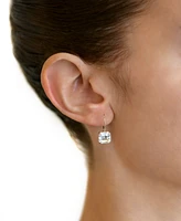 Jac + Jo by Anzie White Topaz Ascher-Cut Leverback Earrings (4-1/4 ct. t.w.) in 14k Gold