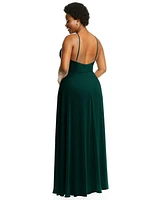 Lovely Plus Diamond Halter Maxi Dress with Adjustable Straps