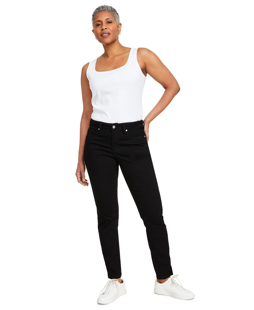 Style & Co Women's Mid-Rise Stretch Slim-Leg Jeans, Created for Macy's