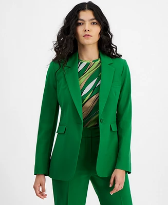 Bar Iii Women's Notched-Collar Single-Button Jacket, Created for Macy's
