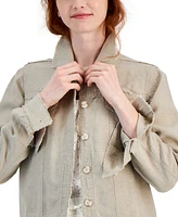 Charter Club Women's 100% Linen Jacket, Created for Macy's