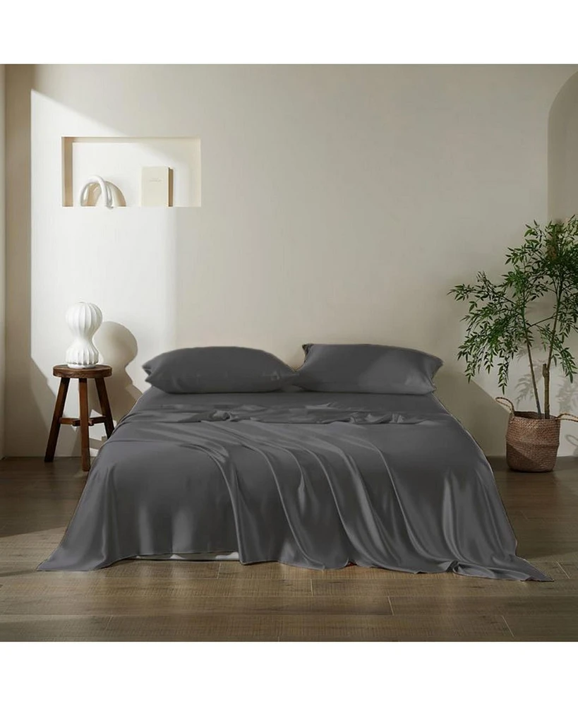 Night Nonslip Silk & Eucalyptus Luxury Sheets