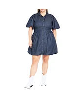 City Chic Women's Denim Ella Dress