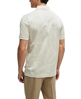 Boss by Hugo Boss Men's Monstera-Leaf Slim-Fit Polo Shirt