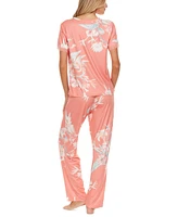 Flora by Nikrooz Women's 2-Pc. Jody Floral Pajamas Set