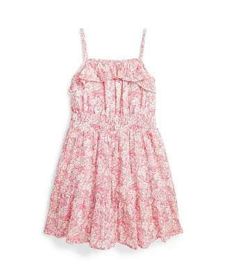 Polo Ralph Lauren Toddler and Little Girls Floral Cotton Seersucker Dress