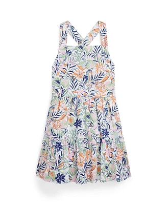 Polo Ralph Lauren Toddler and Little Girls Tropical-Print Linen-Cotton Dress