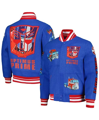 Men's Freeze Max Royal Transformers Roll Out Full-Zip Varsity Jacket