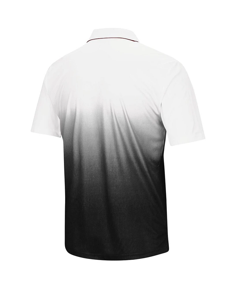 Men's Colosseum Gray Maryland Terrapins Magic Team Logo Polo Shirt