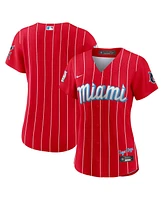 Women's Nike Red Miami Marlins City Connect Replica Jersey