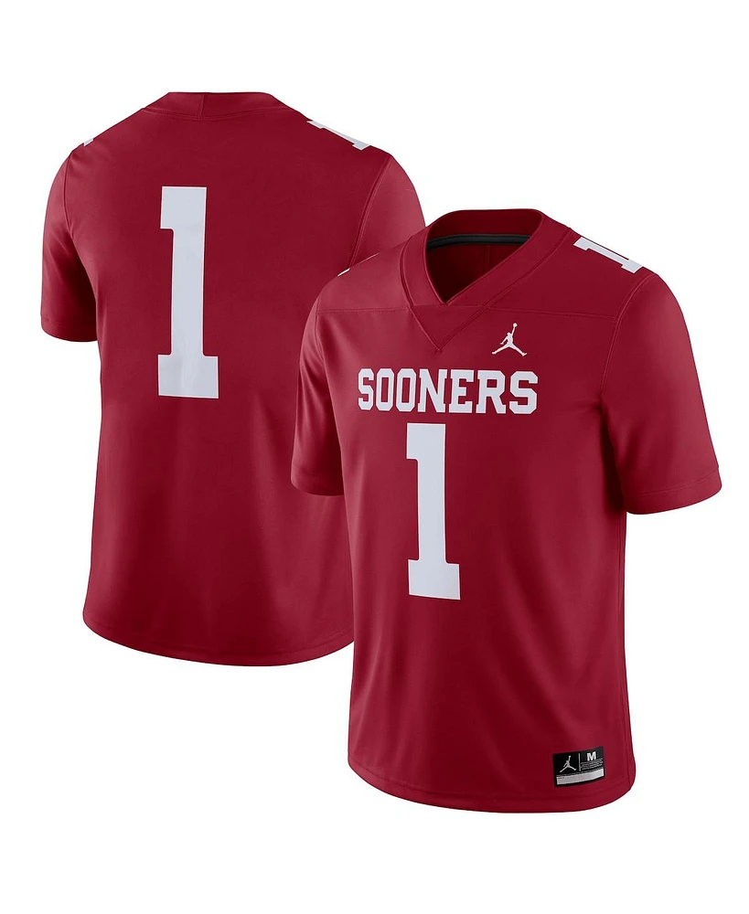 Jordan Men's Oklahoma Sooners #1 Away Game Jersey