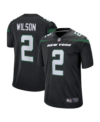 Big Boys Nike Zach Wilson Black New York Jets Game Jersey